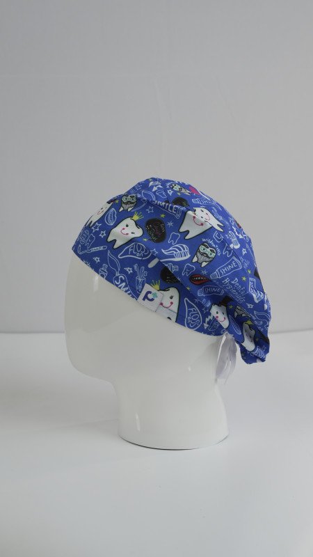 PULSE ZONE SMILE TEETH PATTERN HEADCAP