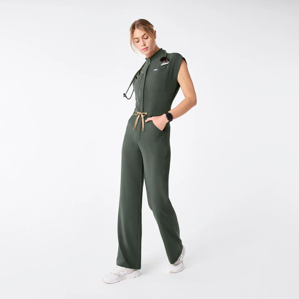 FIGS RAFAELA CARGO WIDE LEG JUMPSUITE